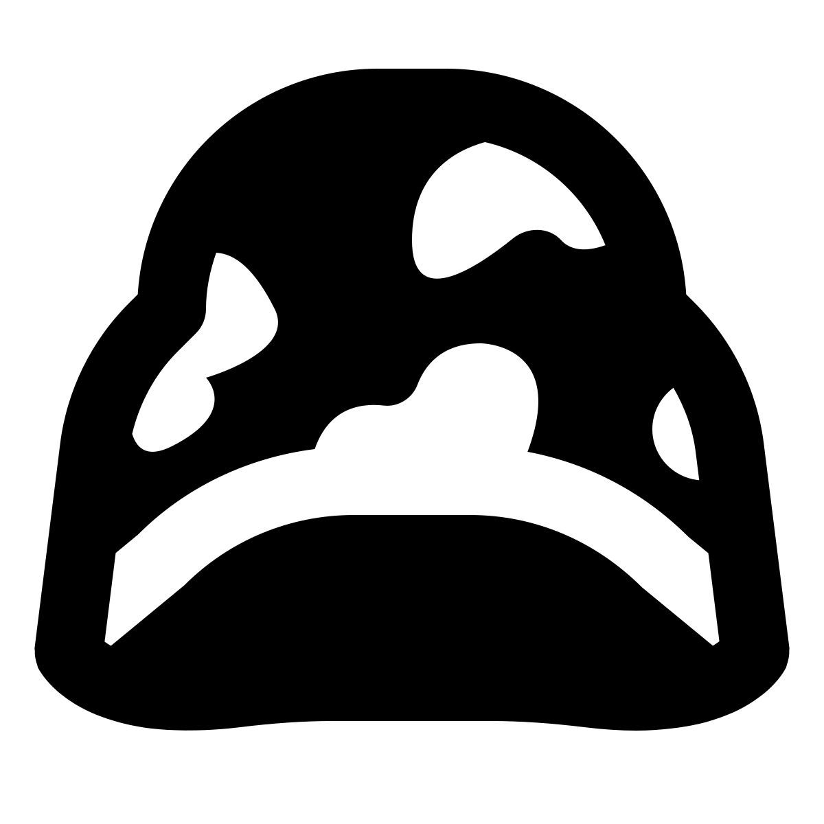 forma regular filled sharp style helm icon