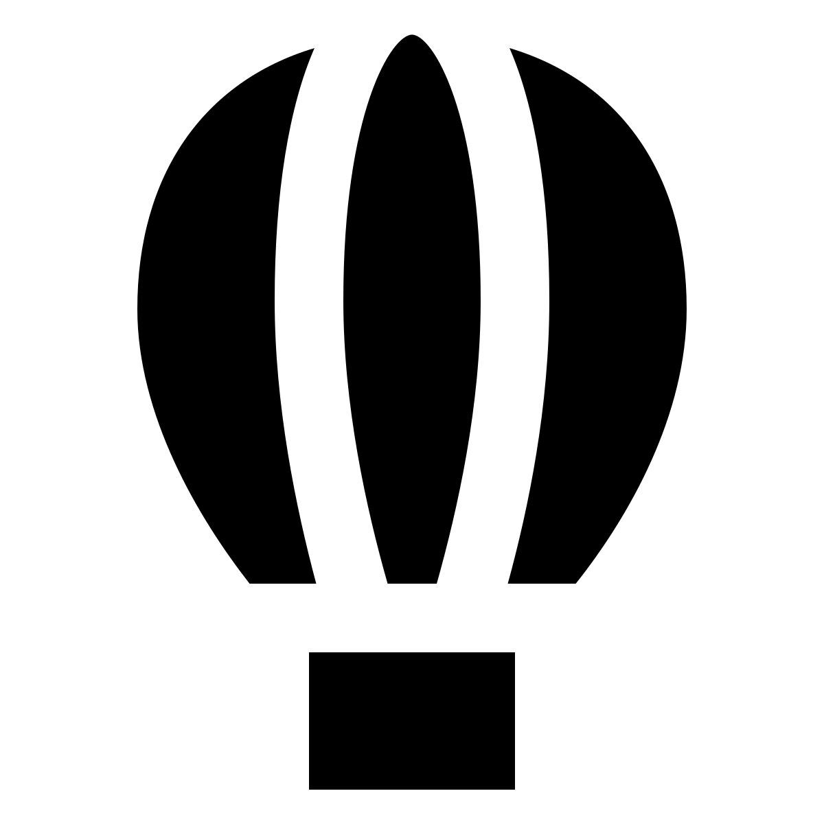 forma regular filled sharp style 热气球 icon