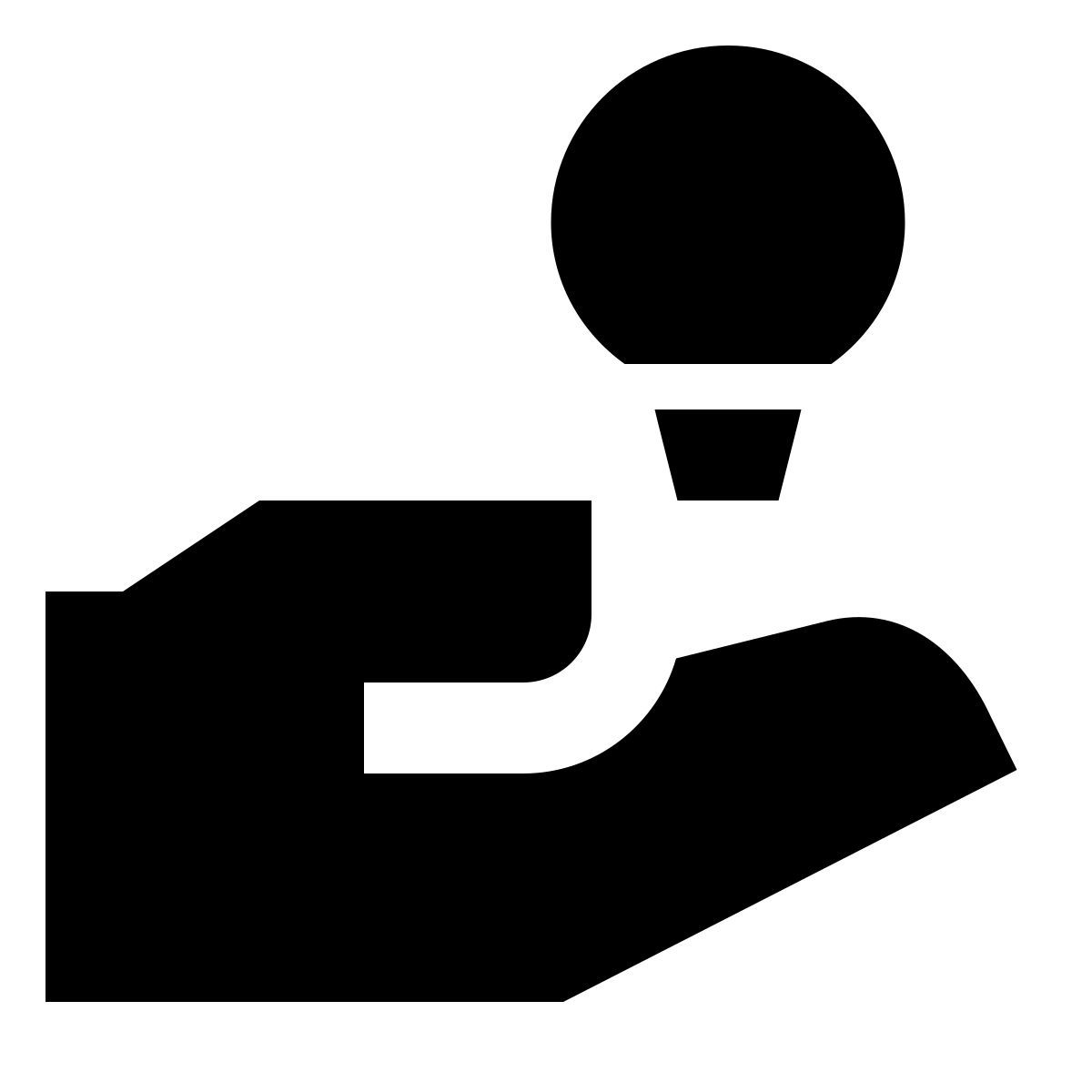 forma regular filled sharp style idea sharing icon