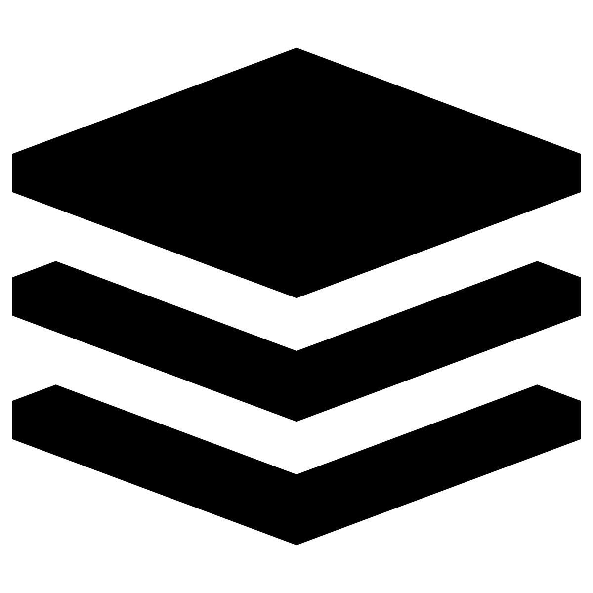 forma regular filled sharp style layers icon