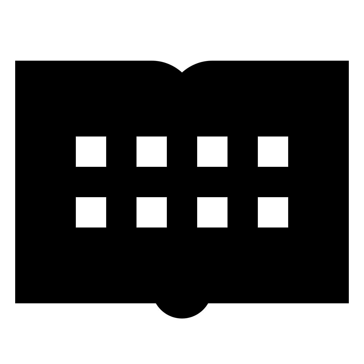 forma regular filled sharp style cuaderno icon