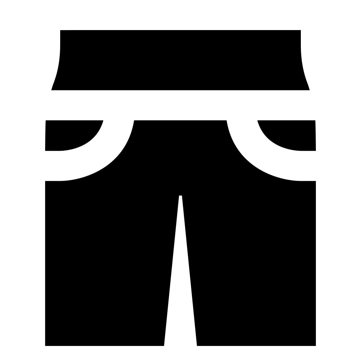 forma regular filled sharp style 긴 바지 icon