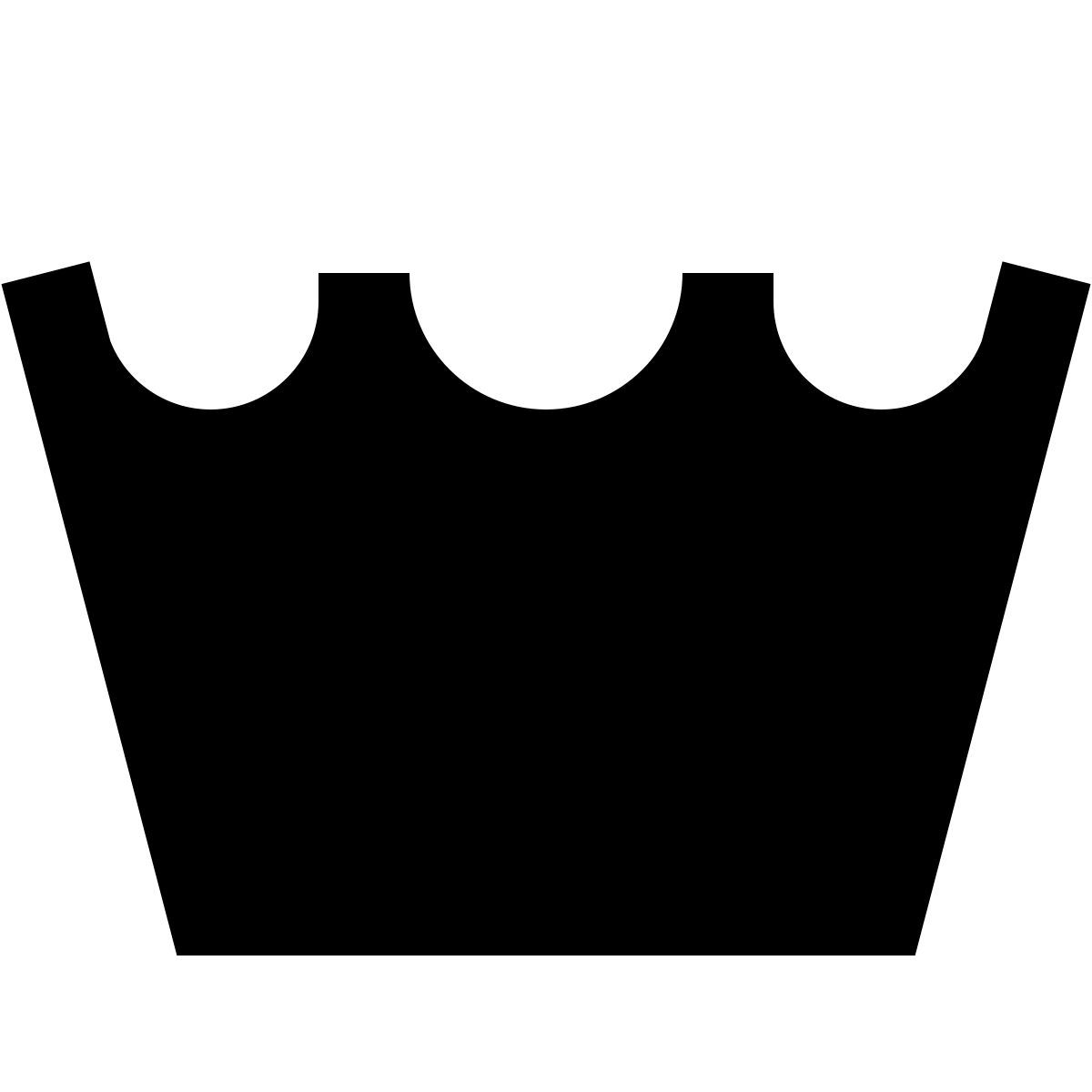 forma regular filled sharp style maschinenwäsche icon