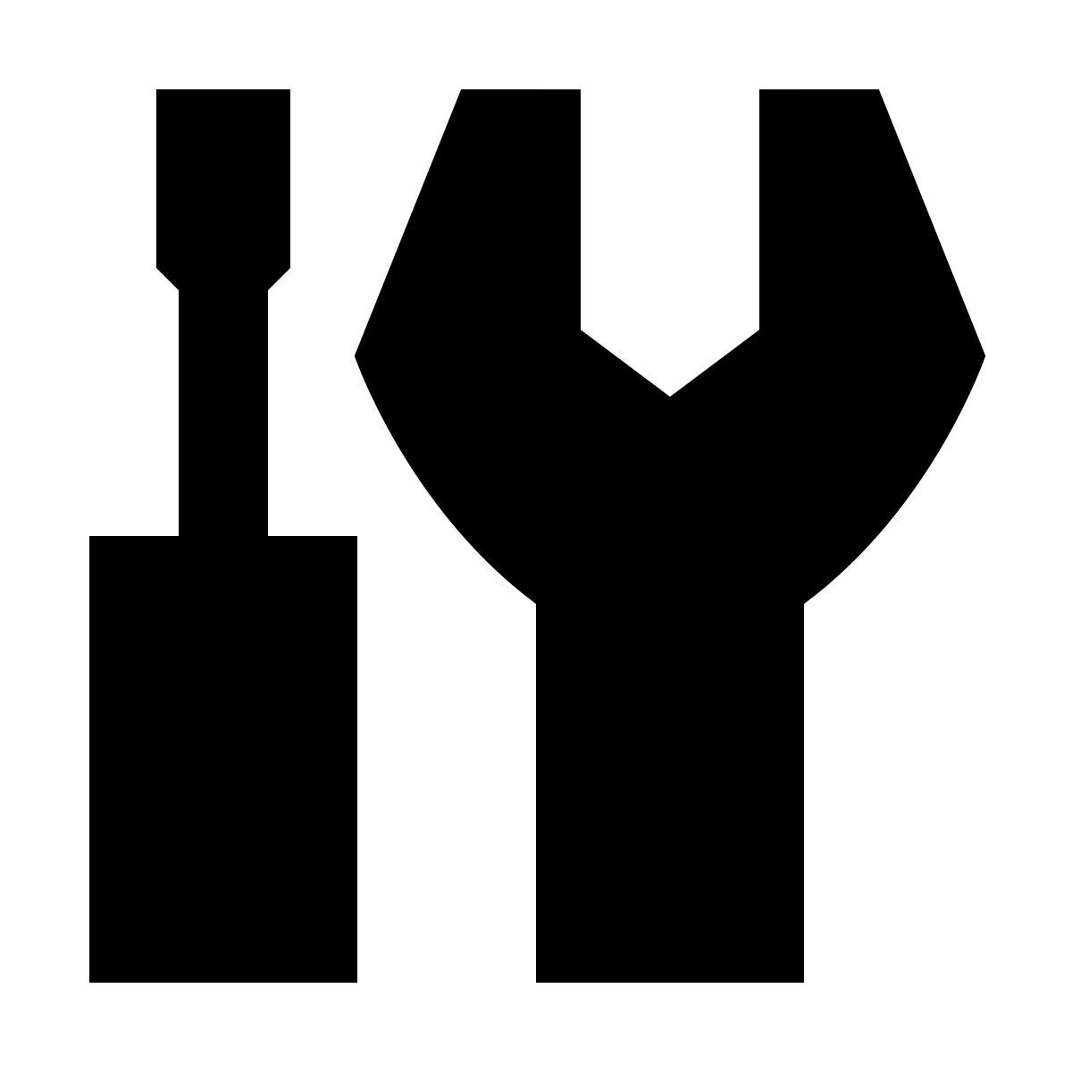 forma regular filled sharp style tools icon