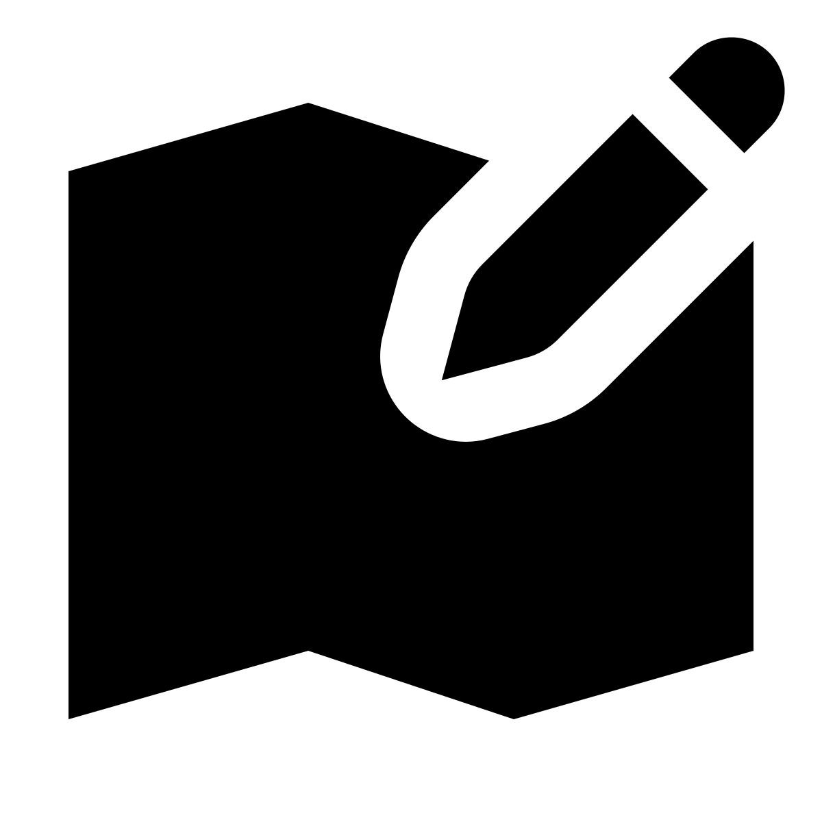 forma regular filled sharp style modifica mappa icon