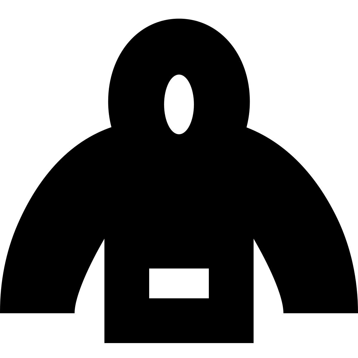 forma regular filled sharp style mens hoodie icon