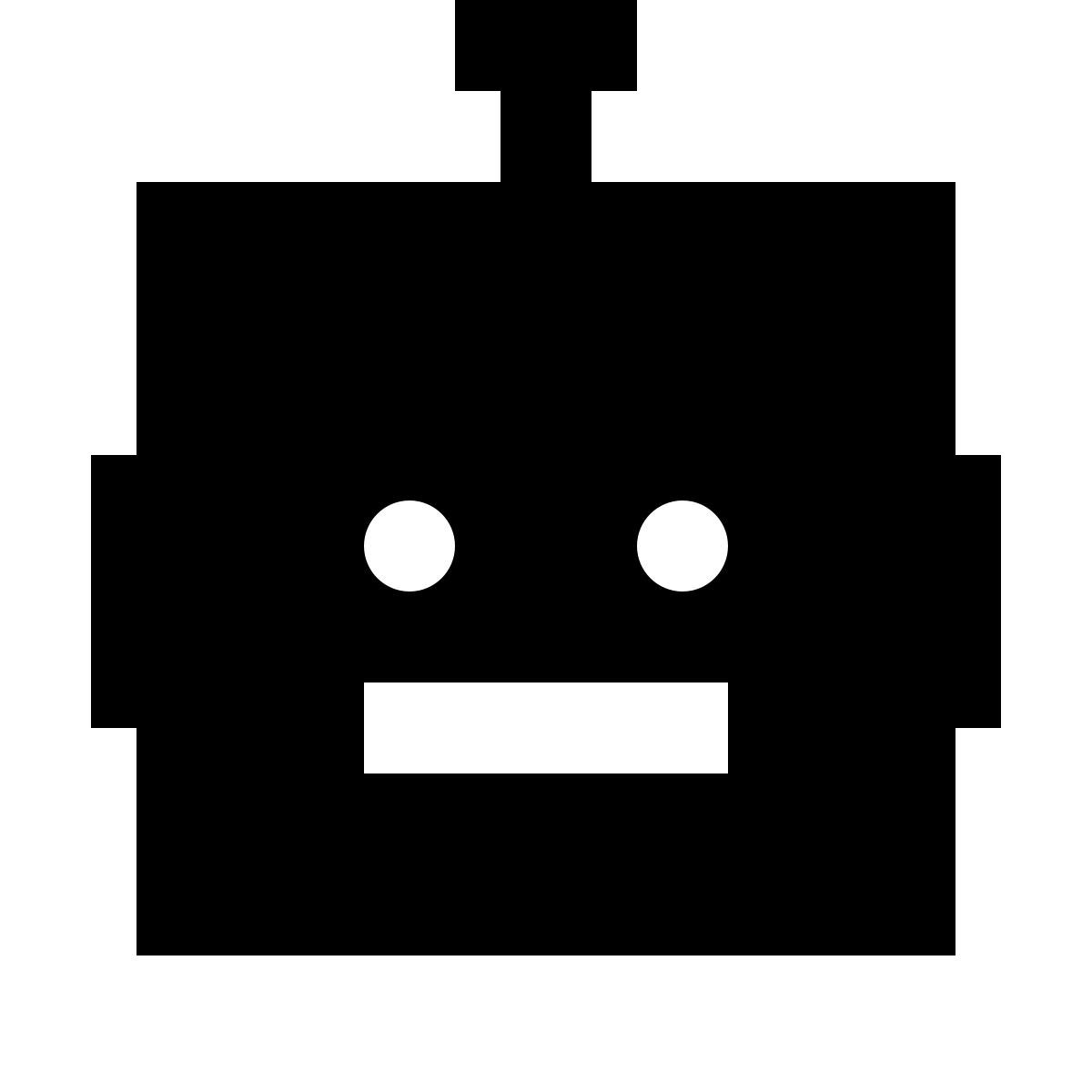 forma regular filled sharp style 消息机器人 icon