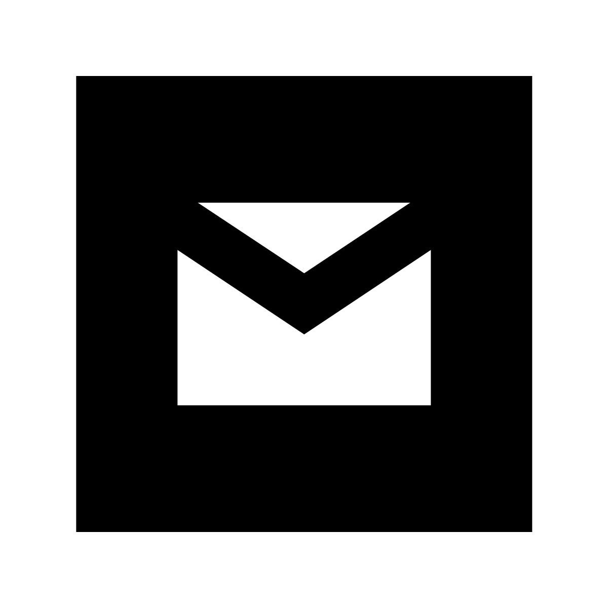 forma regular filled sharp style messaggio squadrato icon