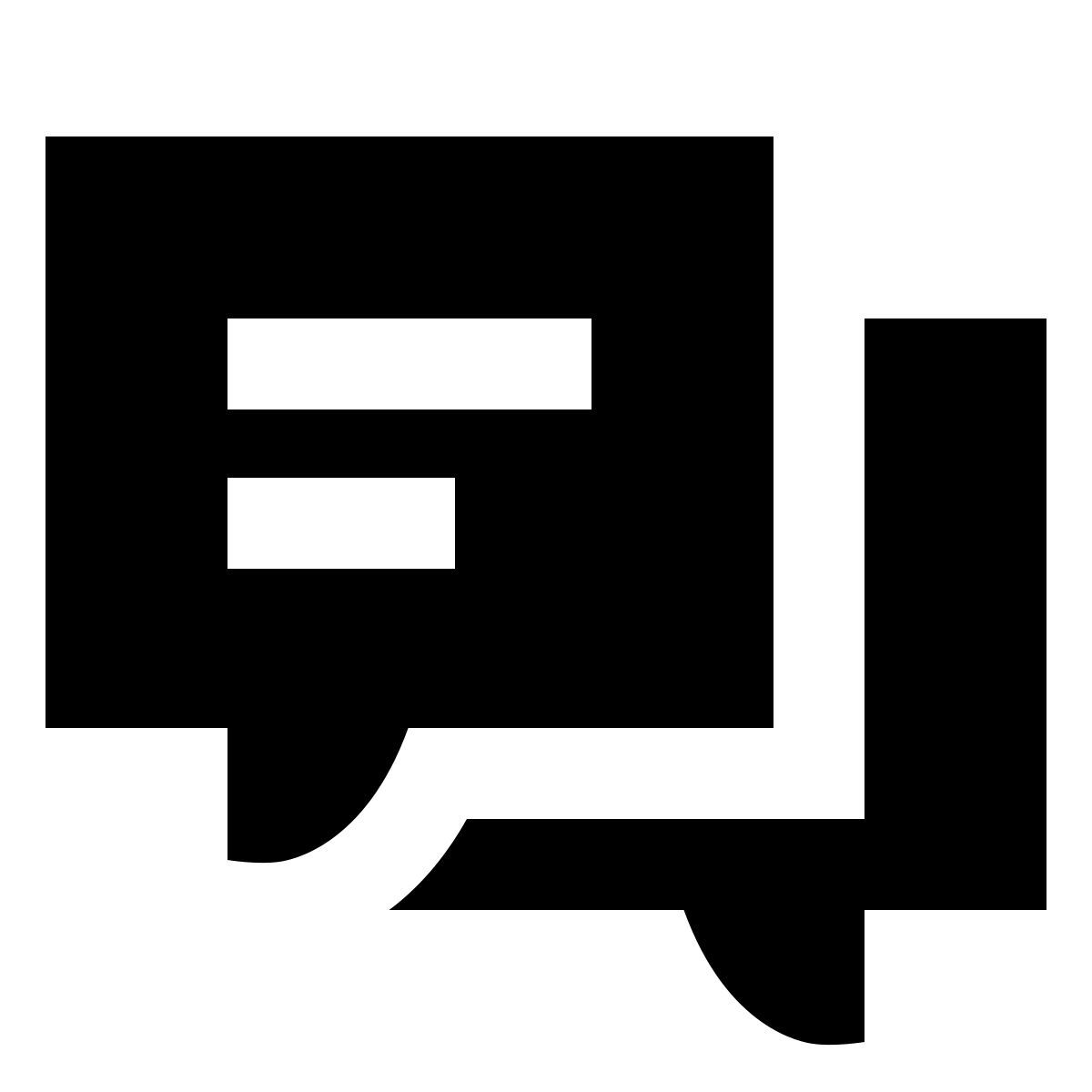 forma regular filled sharp style 消息 icon