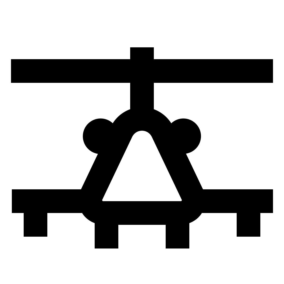 forma regular filled sharp style helicóptero militar icon