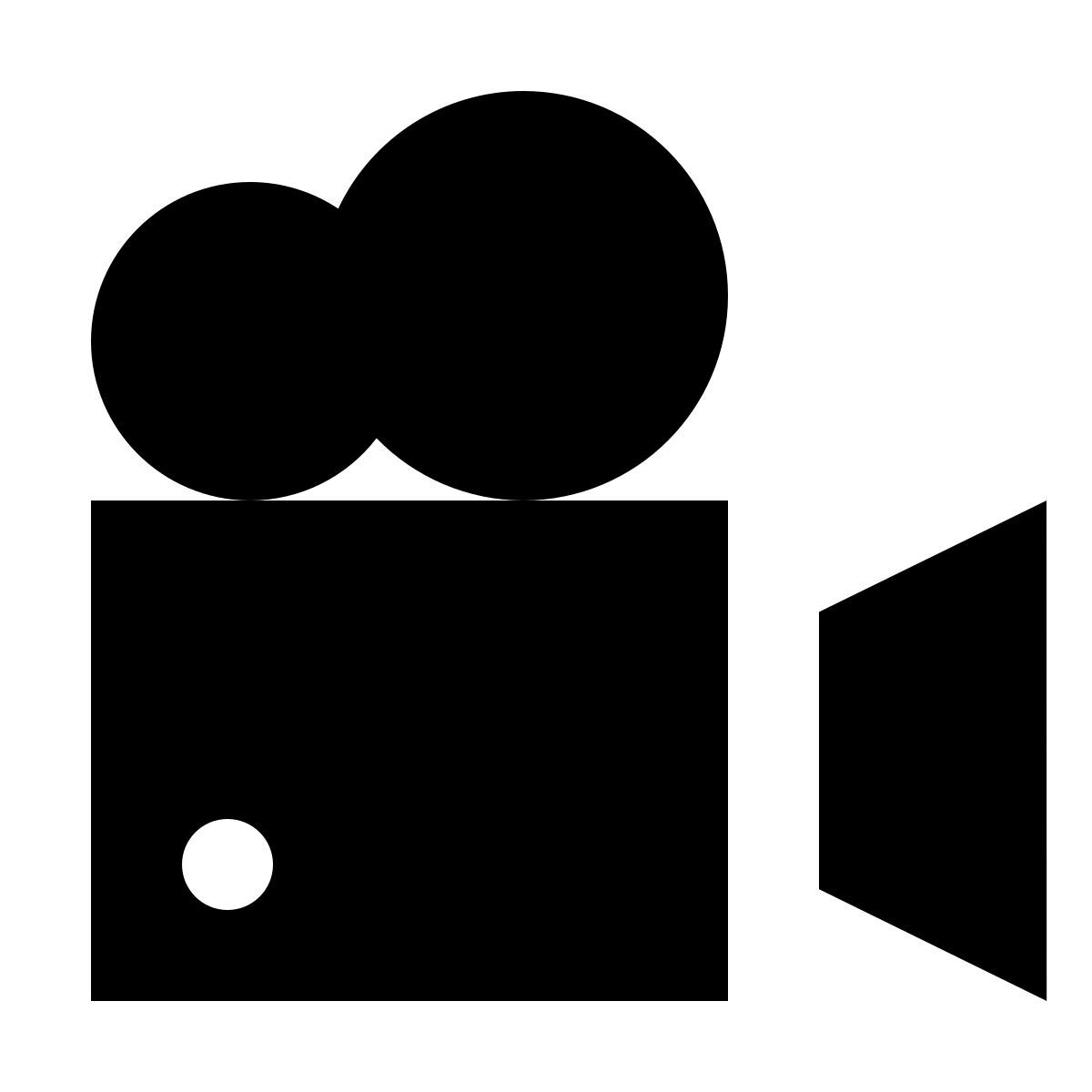 forma regular filled sharp style proyector de películas icon