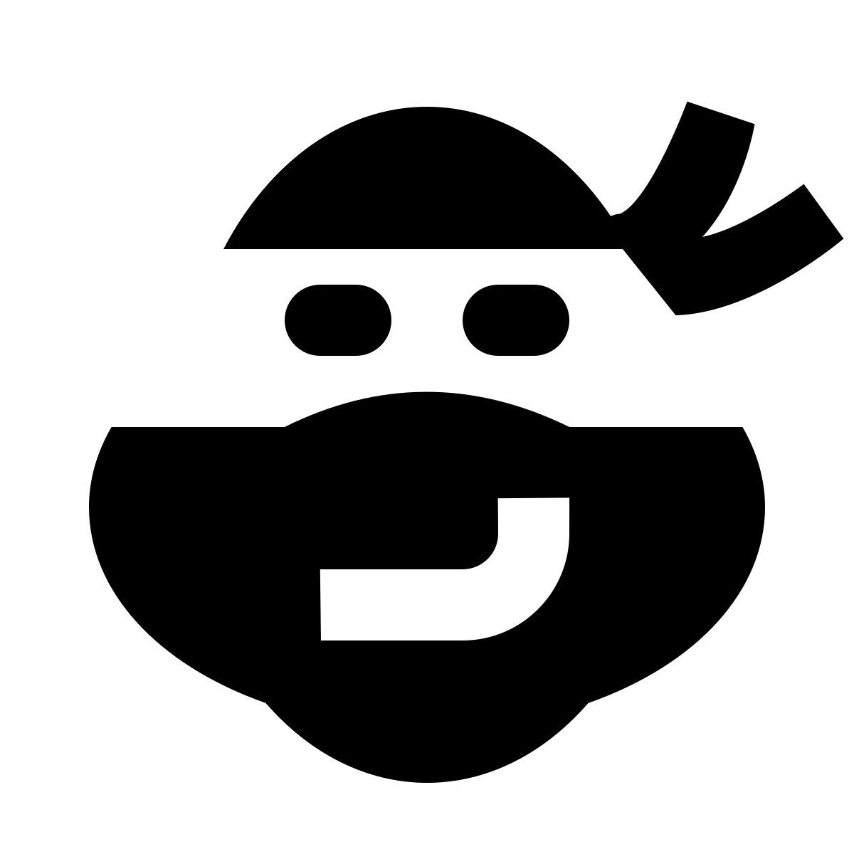 forma regular filled sharp style ninja turtle icon