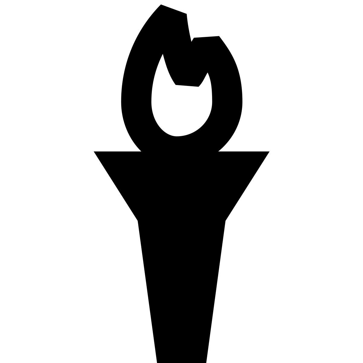 forma regular filled sharp style 奥运火炬 icon