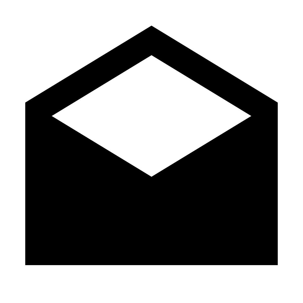 forma regular filled sharp style leggi il messaggio icon