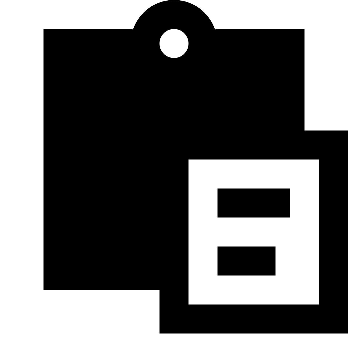 forma regular filled sharp style paste icon