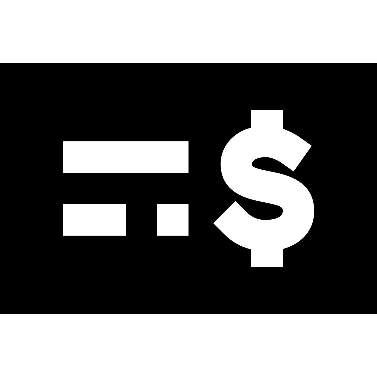 forma regular filled sharp style cheque de nómina icon