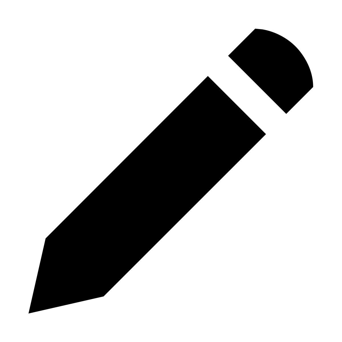 forma regular filled sharp style bleistift icon