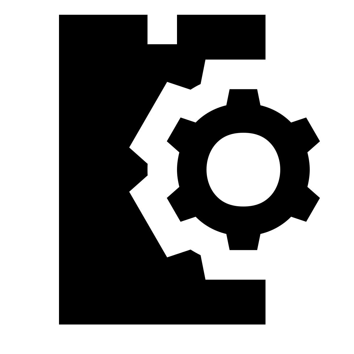 forma regular filled sharp style phonelink 설정 icon