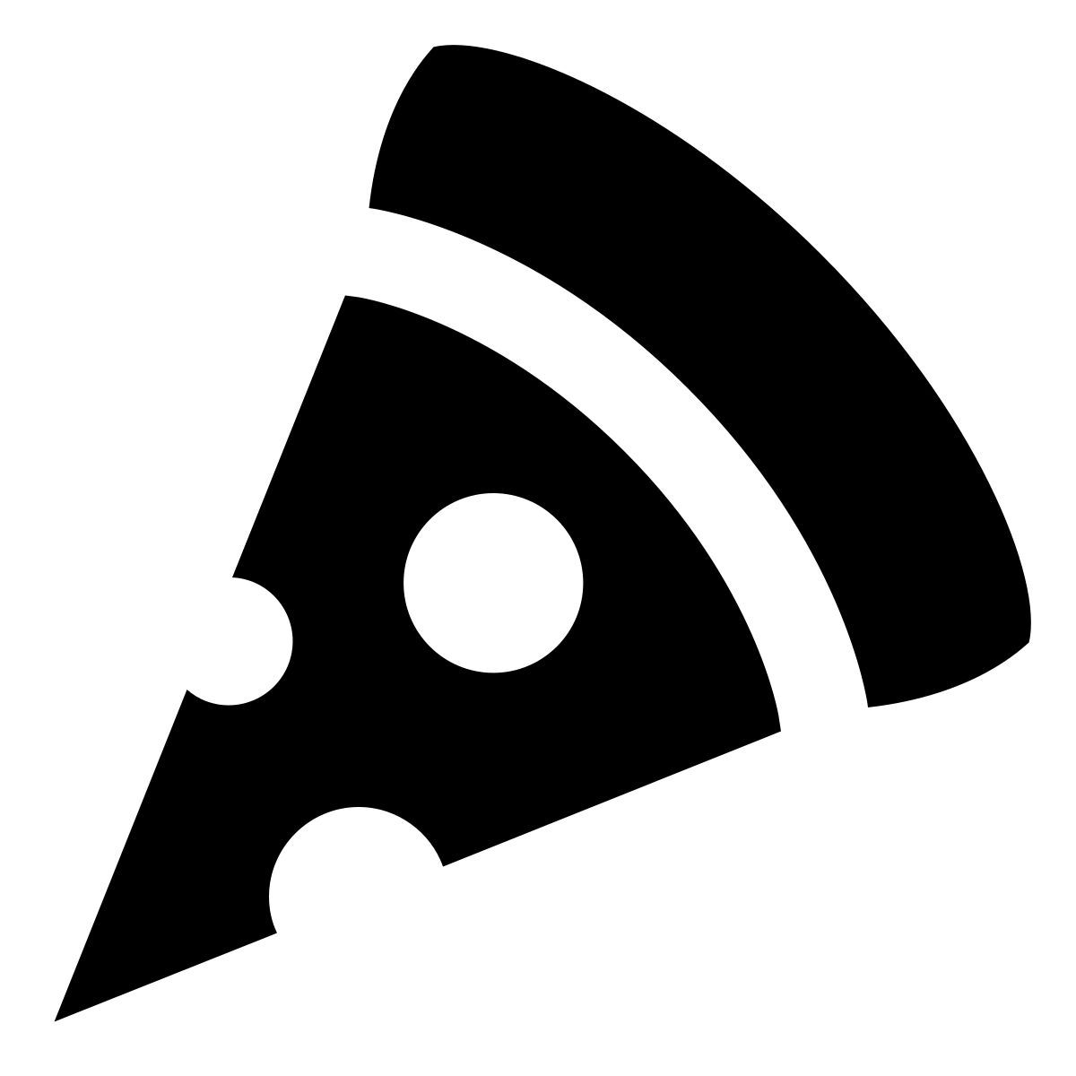forma regular filled sharp style pizza icon