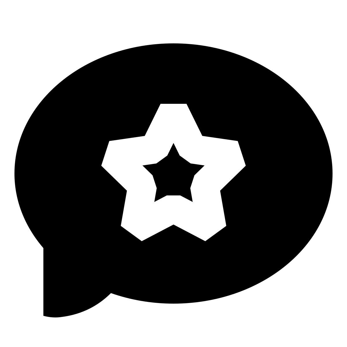 forma regular filled sharp style discussione in voga icon