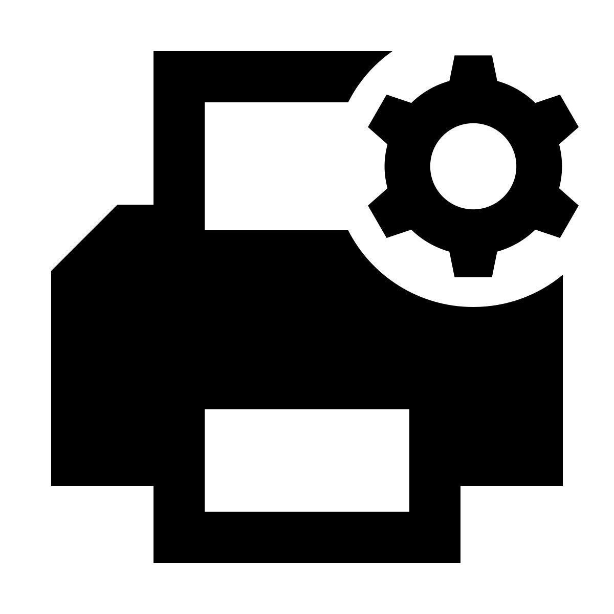 forma regular filled sharp style maintenance de l'imprimante icon