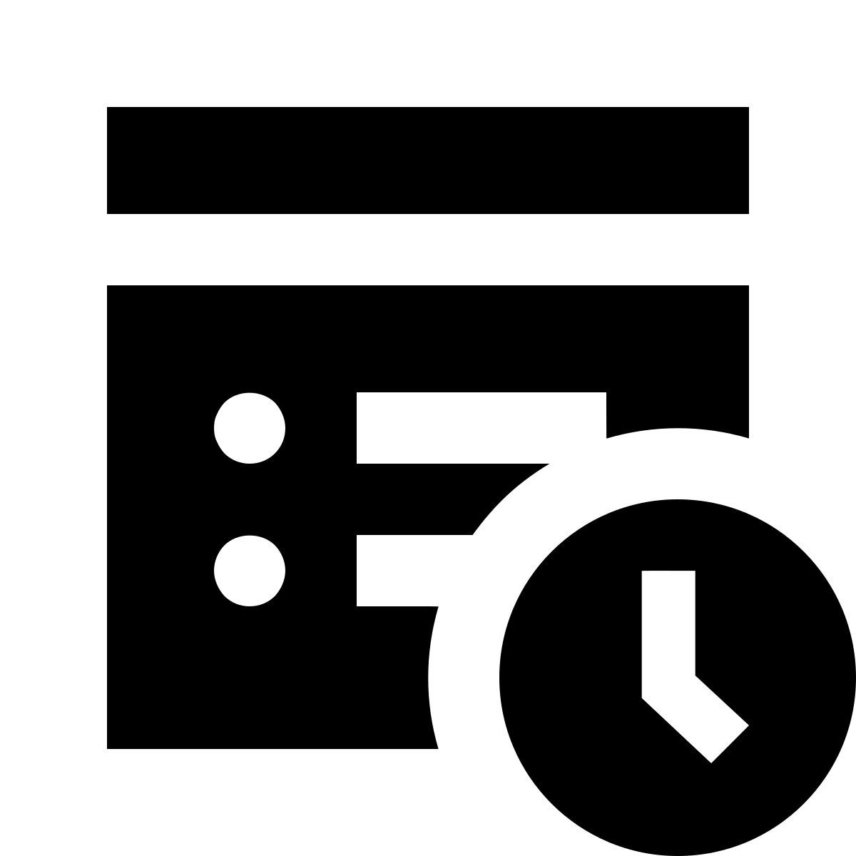 forma regular filled sharp style timesheet icon