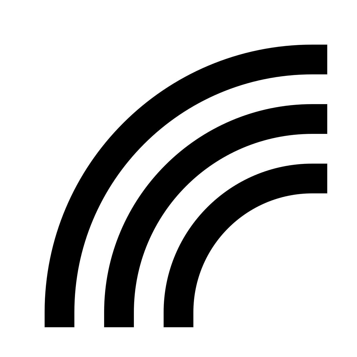 forma regular filled sharp style arc en ciel icon