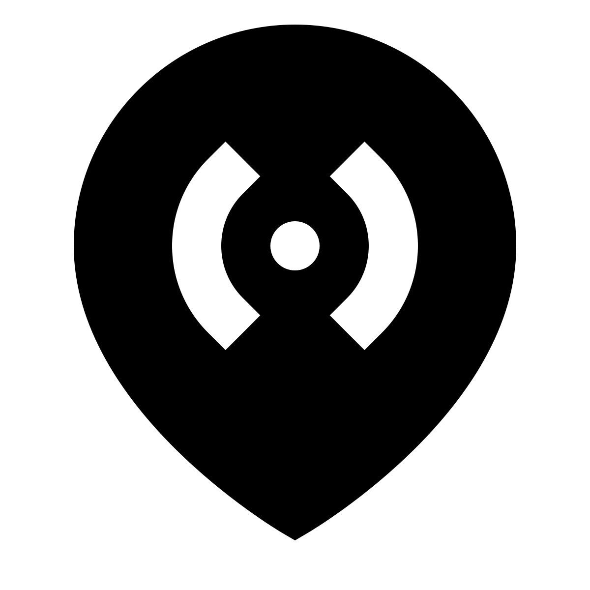 forma regular filled sharp style region icon