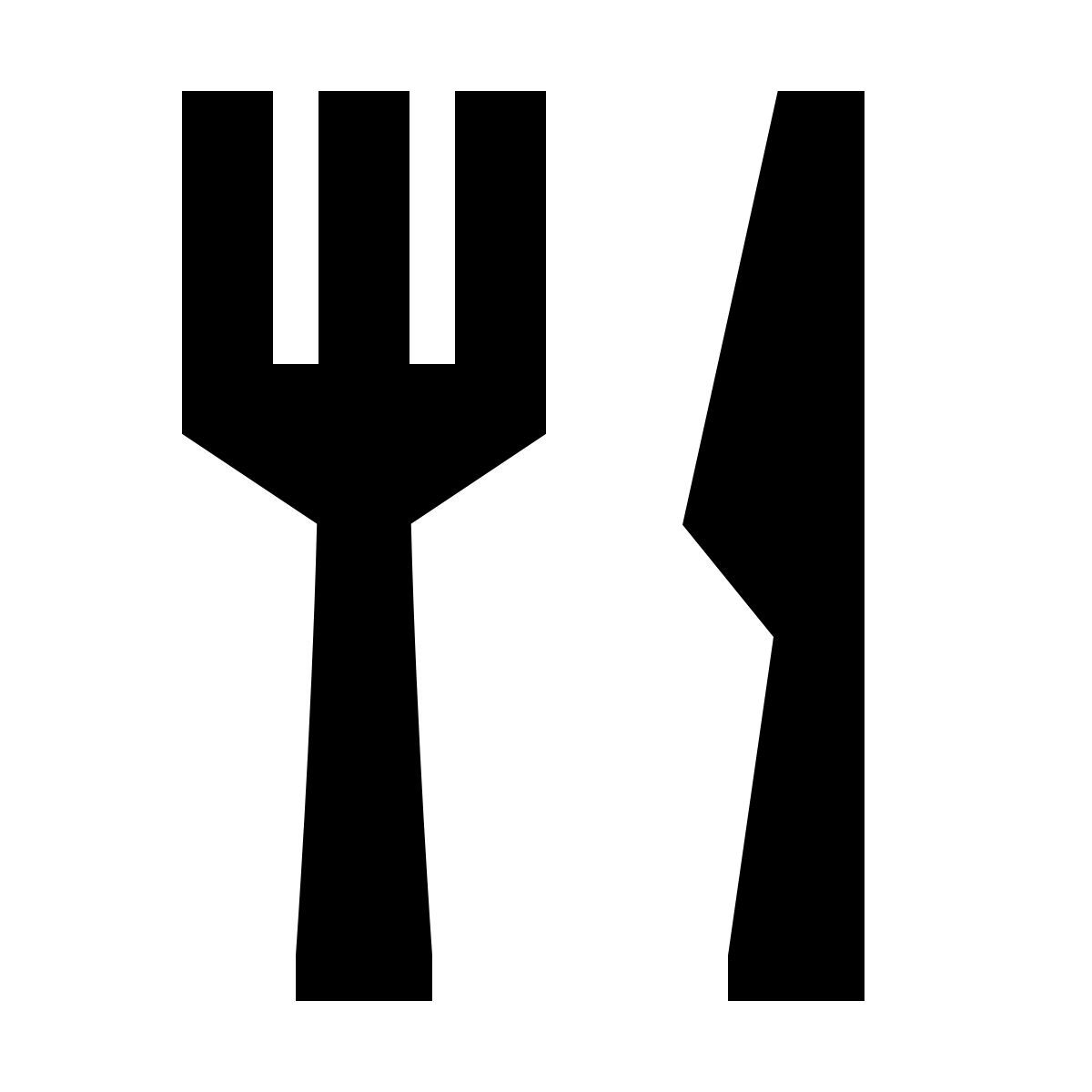 forma regular filled sharp style restaurant icon