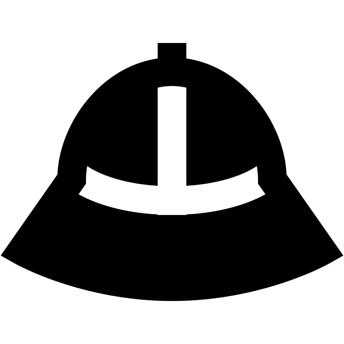 forma regular filled sharp style chapéu de safari icon