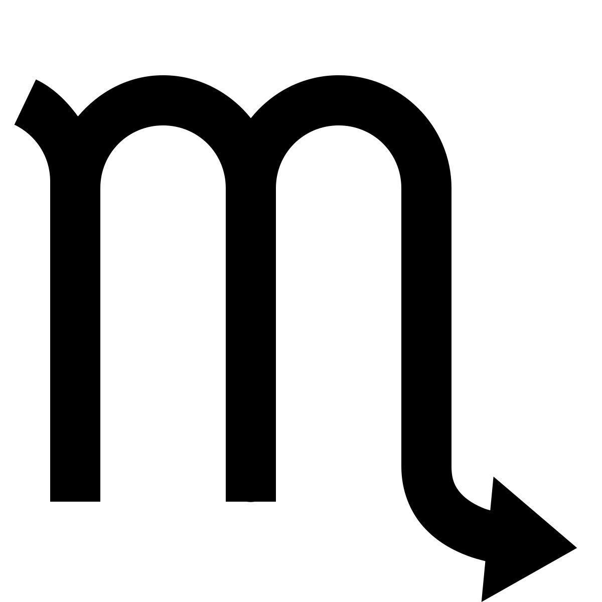 forma regular filled sharp style scorpione icon