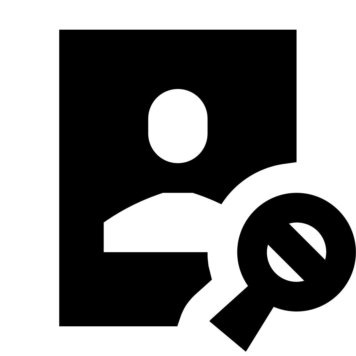 forma regular filled sharp style account di ricerca icon