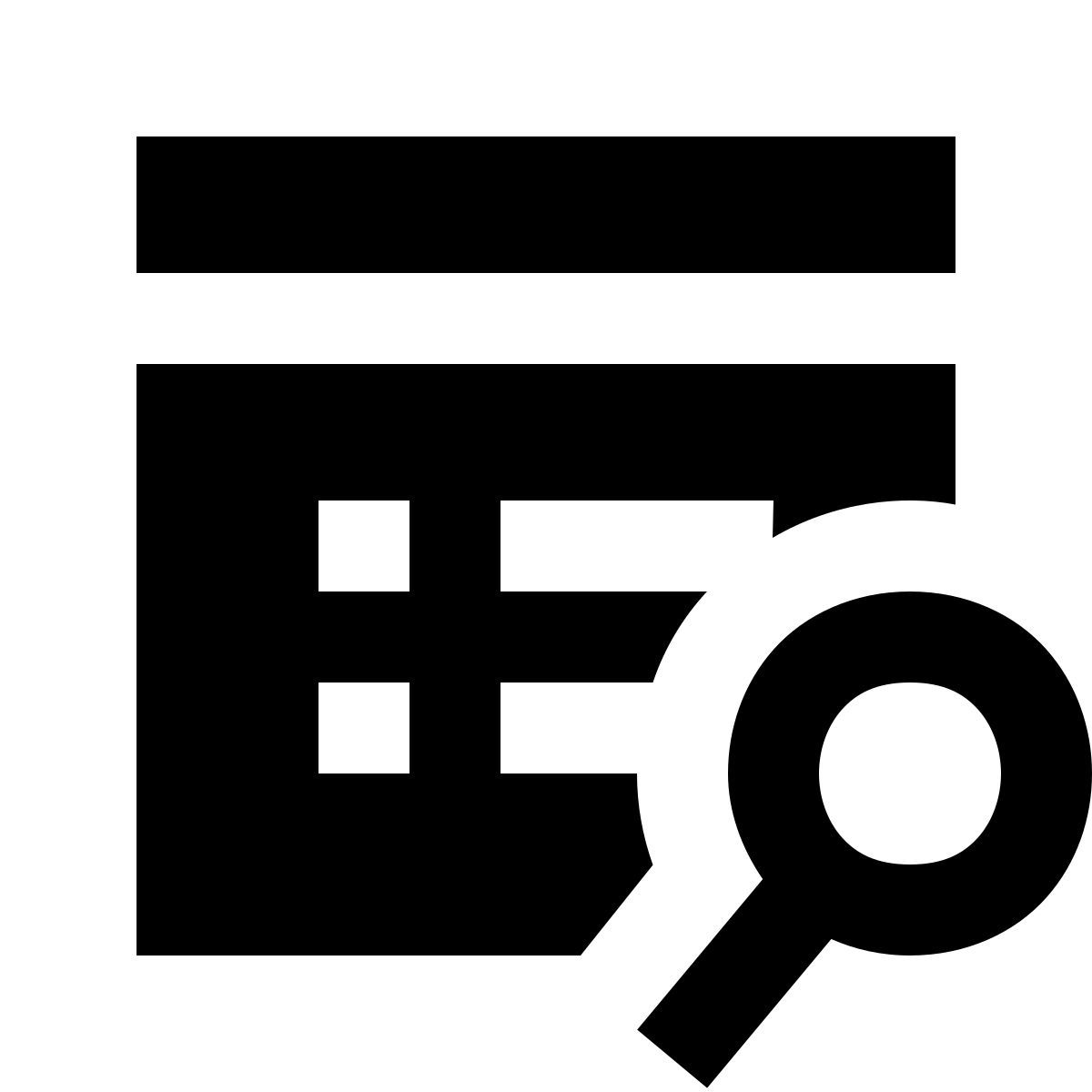 forma regular filled sharp style search property icon