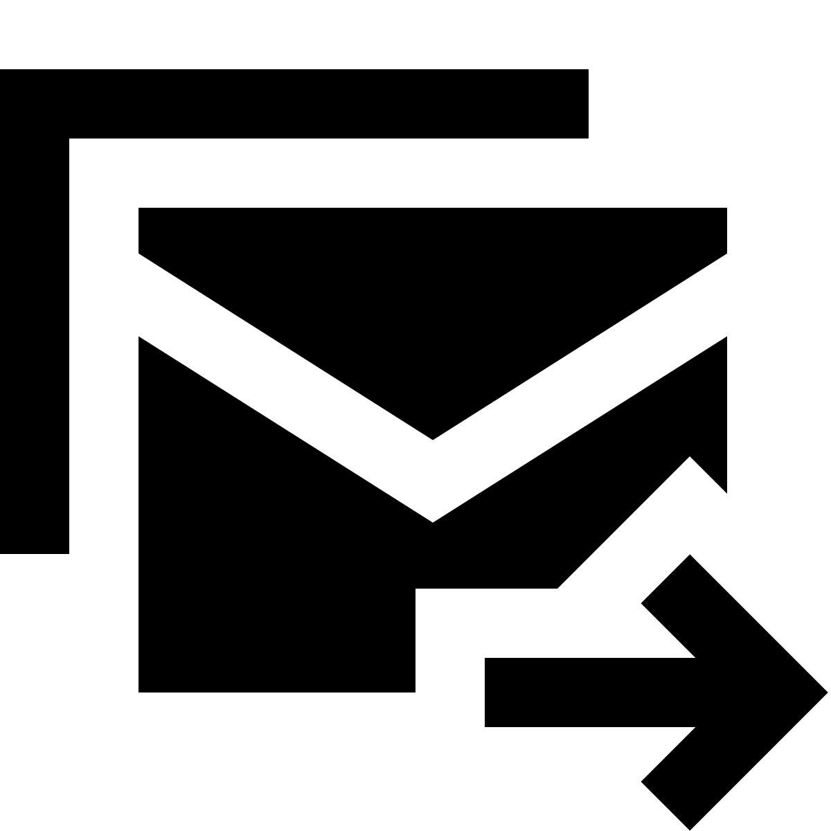 forma regular filled sharp style envoyer des email de masse icon