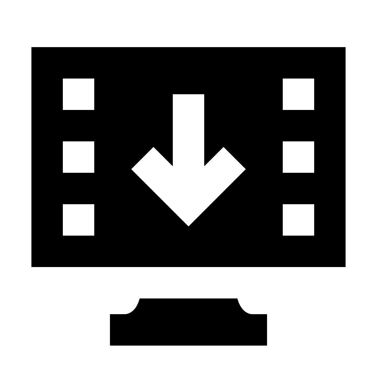 forma regular filled sharp style video bilder senden icon