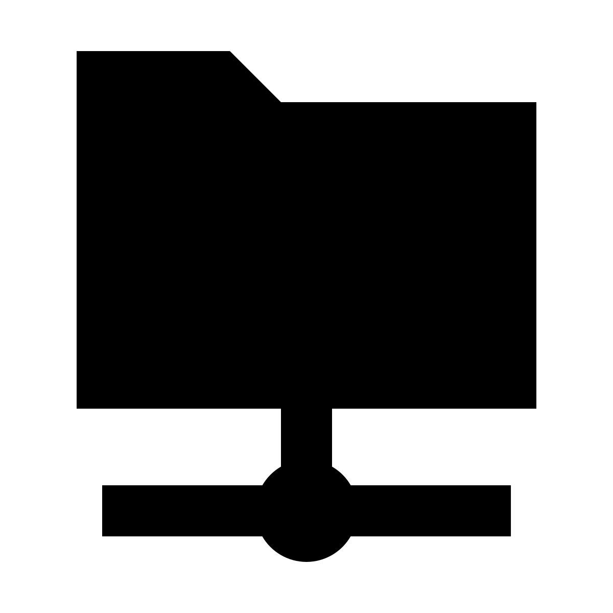 forma regular filled sharp style 공유 된 폴더 icon