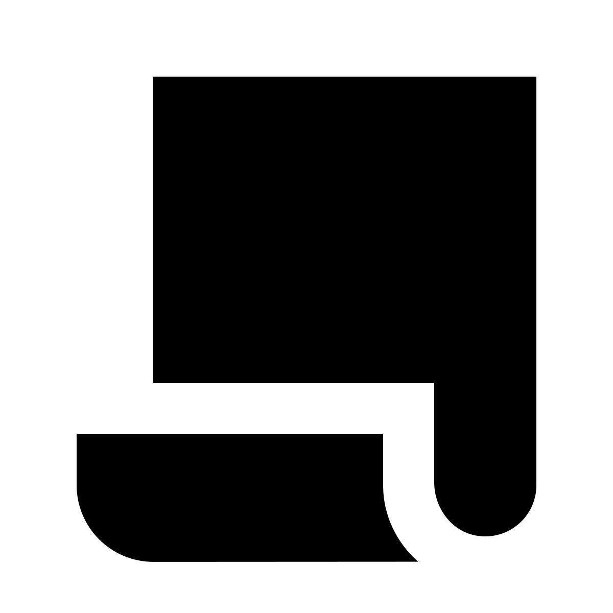 forma regular filled sharp style 一张纸 icon