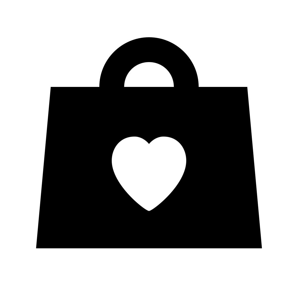 forma regular filled sharp style shopaholic icon