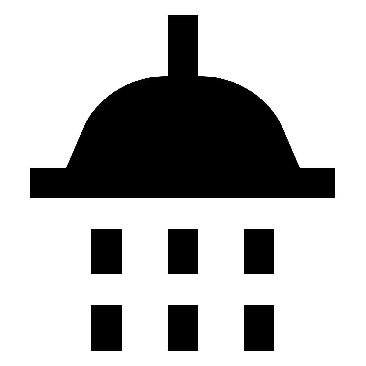 forma regular filled sharp style 샤워 icon