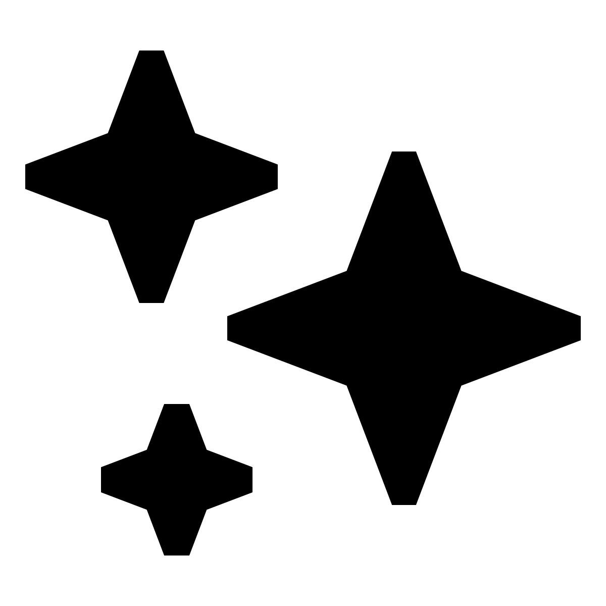 icon brilhar forma regular filled sharp estilo