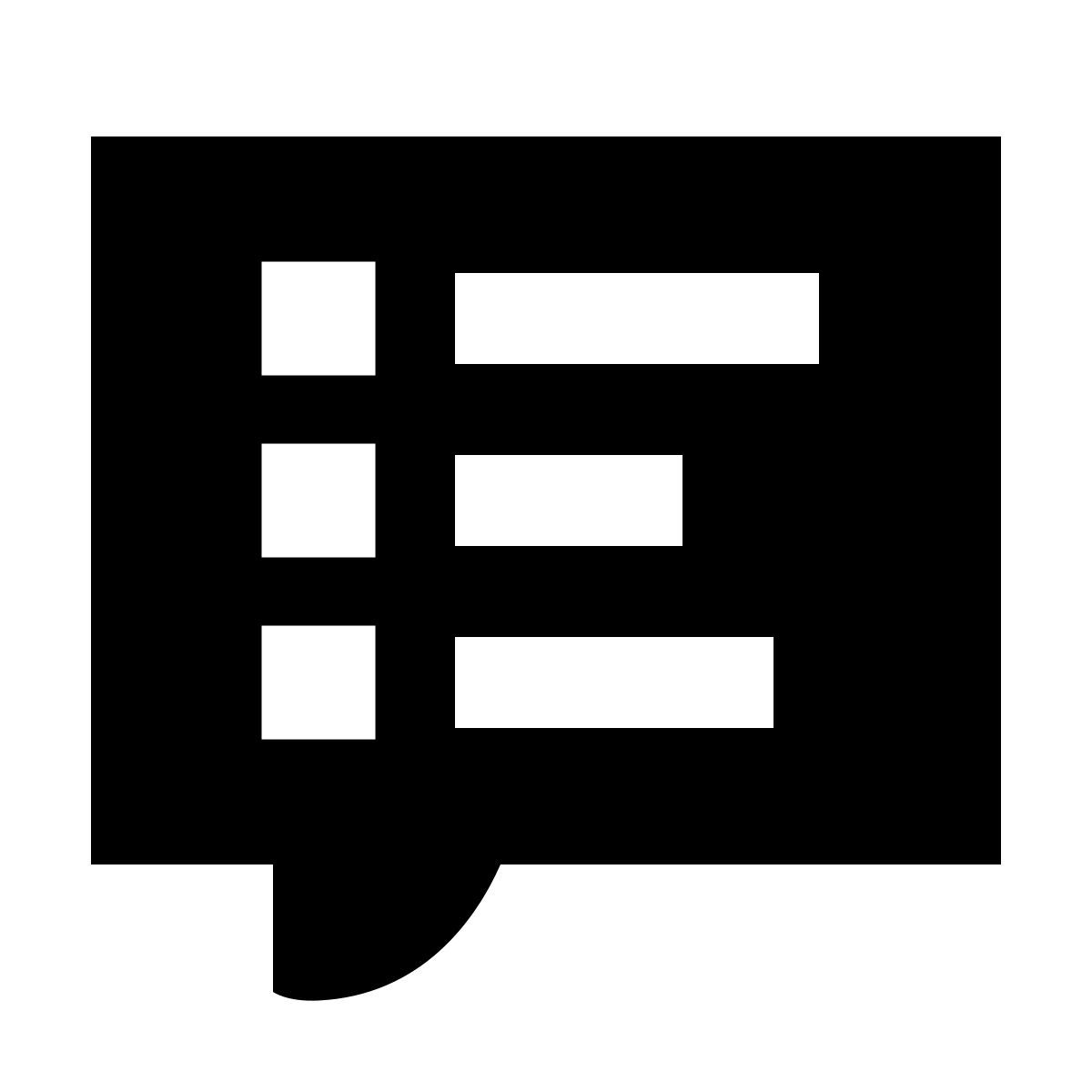 forma regular filled sharp style sottotitoli icon