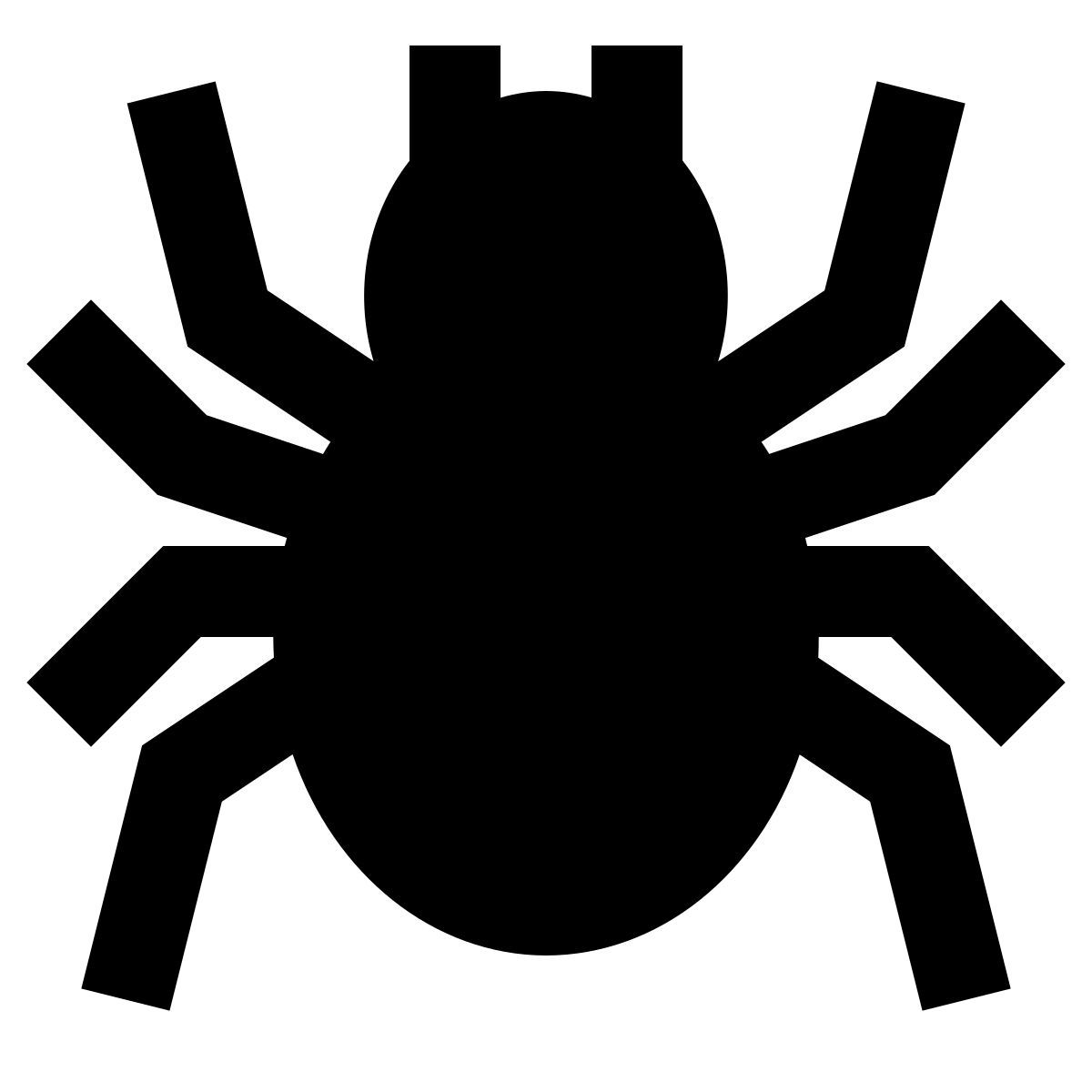 forma regular filled sharp style araignée icon