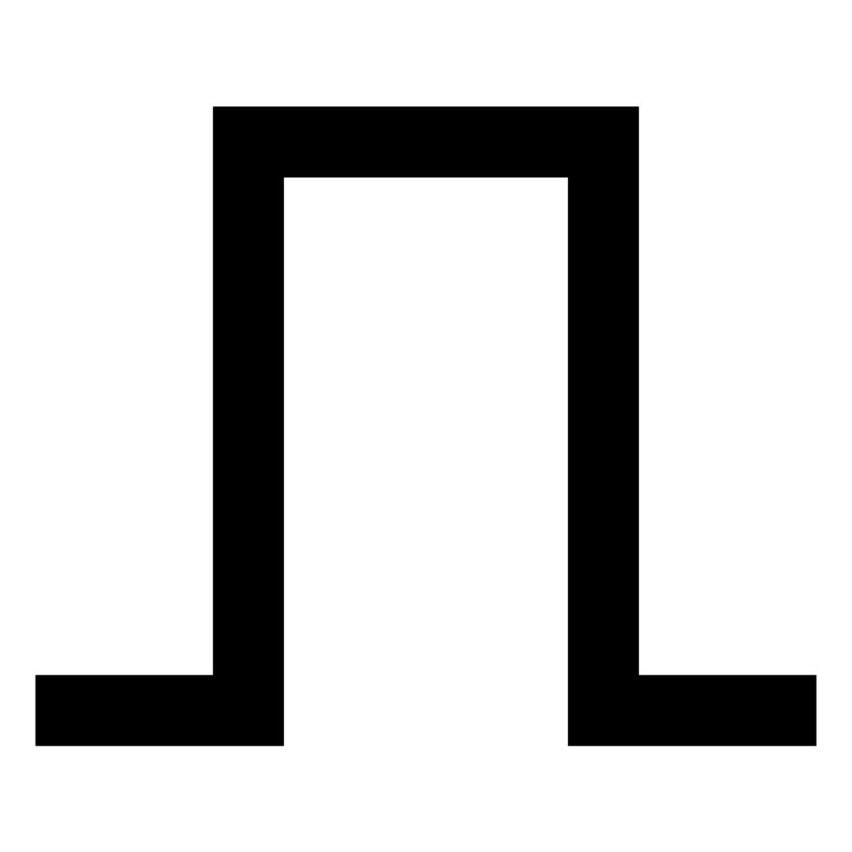 forma regular filled sharp style 네모 난 파동 icon