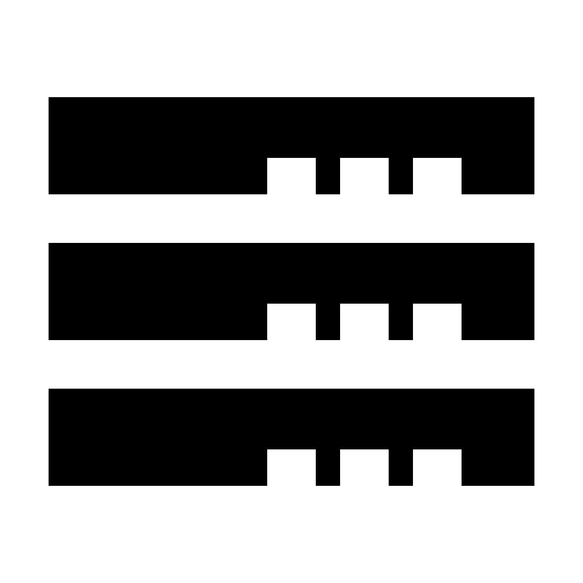 forma regular filled sharp style stack icon