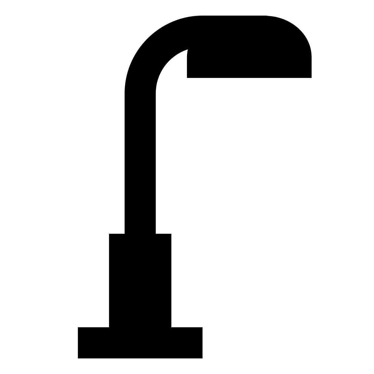 forma regular filled sharp style 가로등 icon