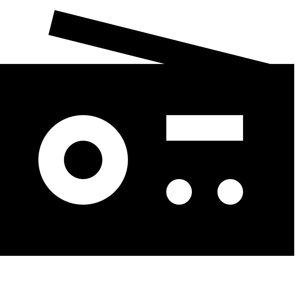 forma regular filled sharp style 台式收音机 icon