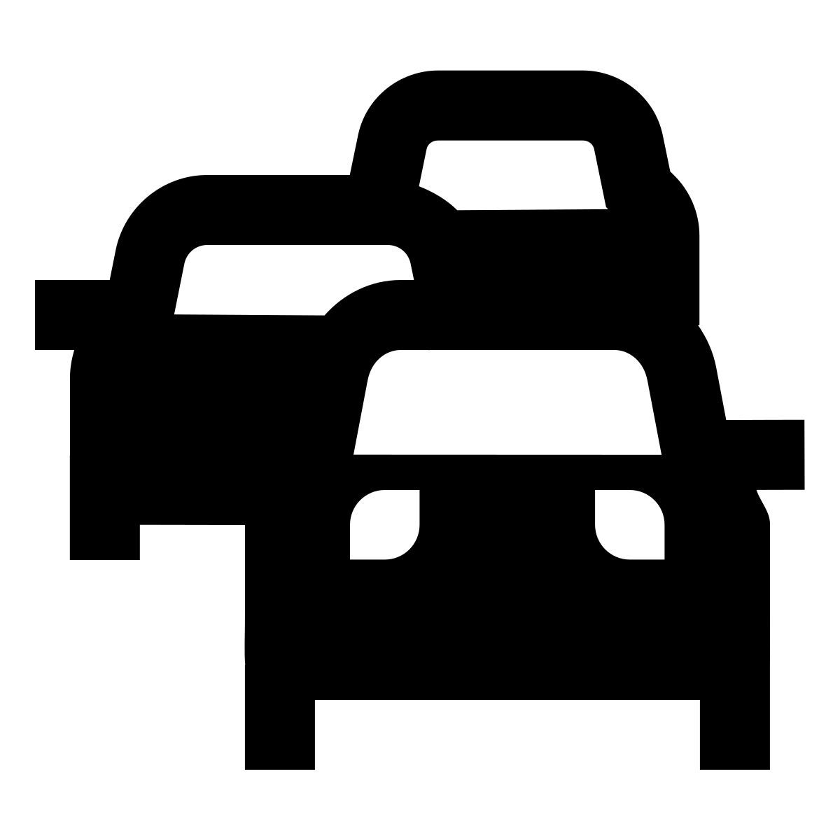 forma regular filled sharp style 交通阻塞 icon