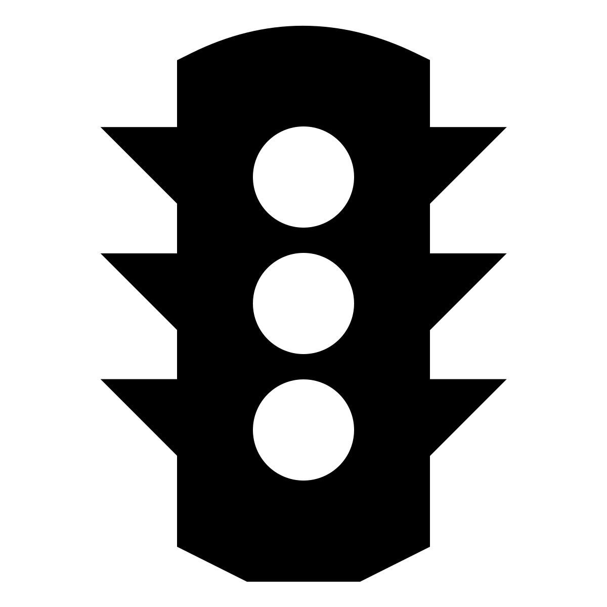 forma regular filled sharp style semaforo icon