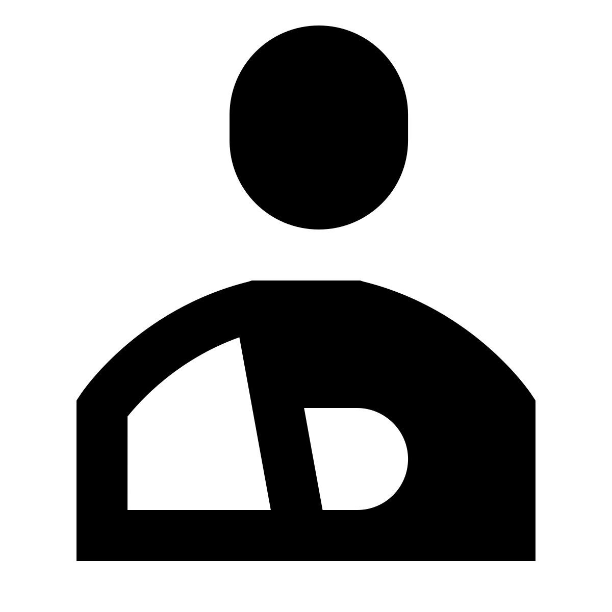 forma regular filled sharp style bandage triangulaire icon