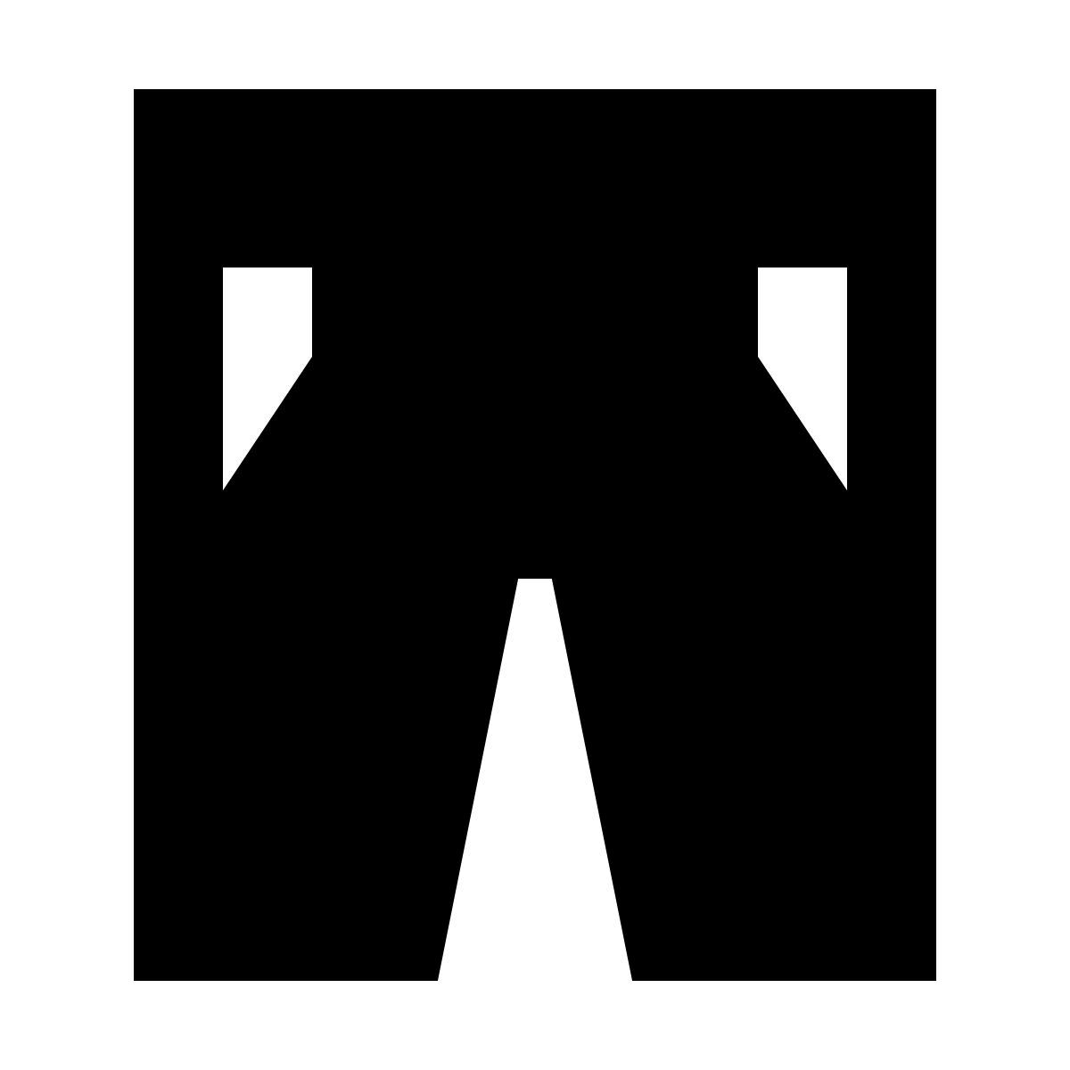 forma regular filled sharp style pantalones icon